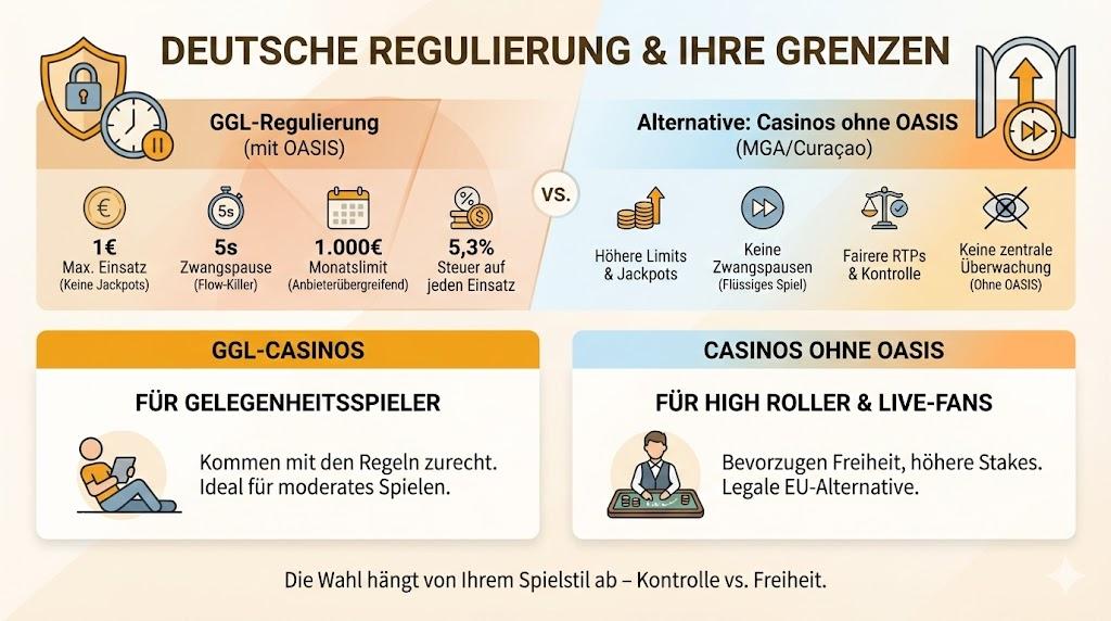 DEUTSCHE REGULIERUNG AND IHRE GREZEN
