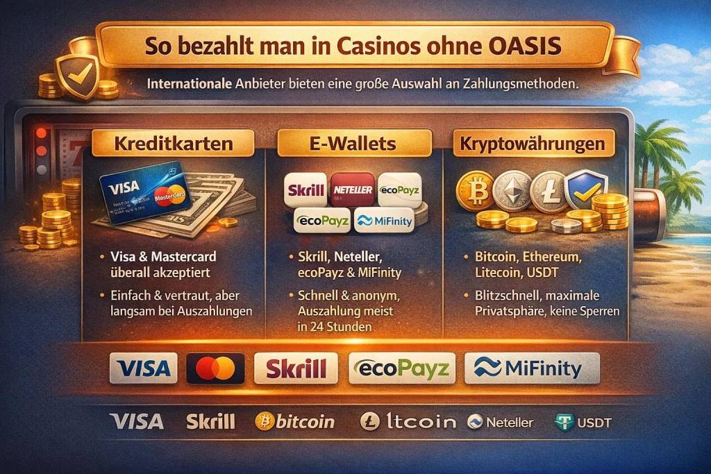 SO BEZAHLT MAN IN CASINO OHNE OASIS